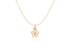 Dije Esmaltado Flor x 5